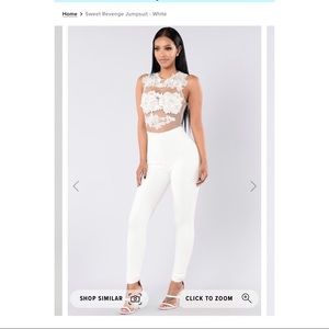 White Jumpsuit - FASHION NOVA